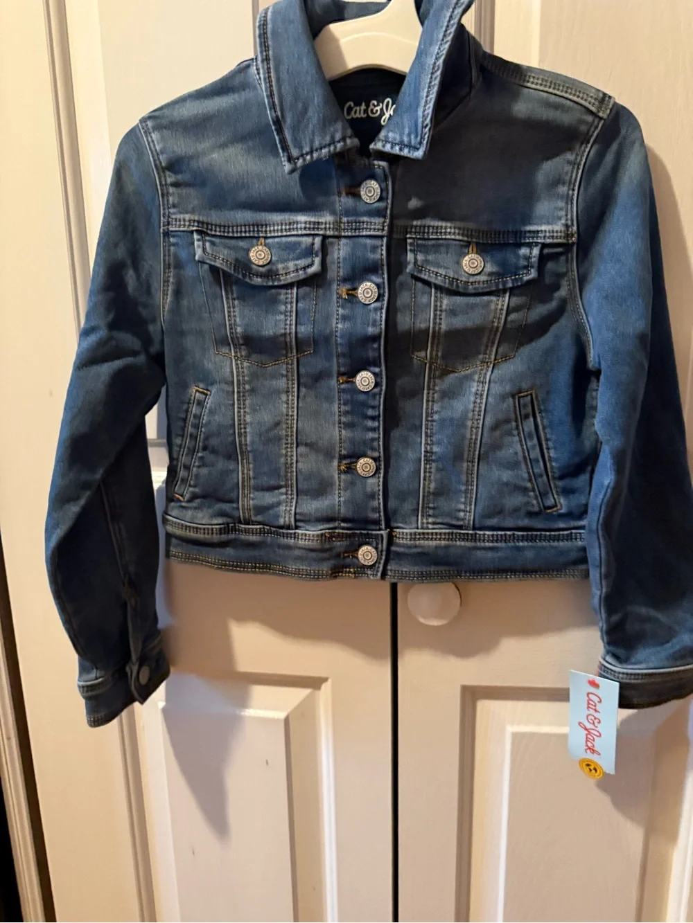 Cat & Jack Size Medium (8) Jean Jacket NWT Medium Wash